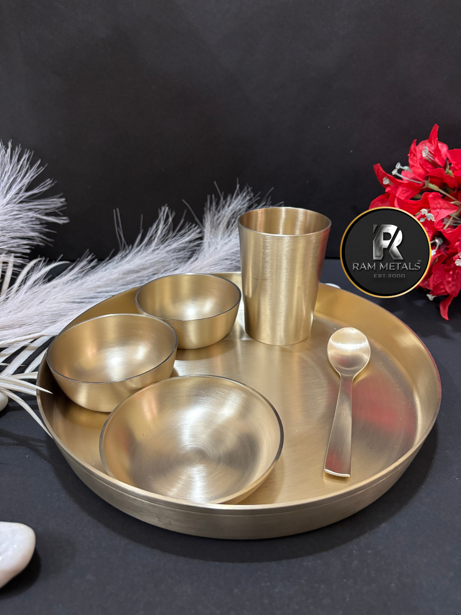 Premium Bronze Thali Set (Kansa Dinner Set) - Handcrafted Bronze Thali Set Manufacturer, Supplier, Wholesaler & Exporter in India